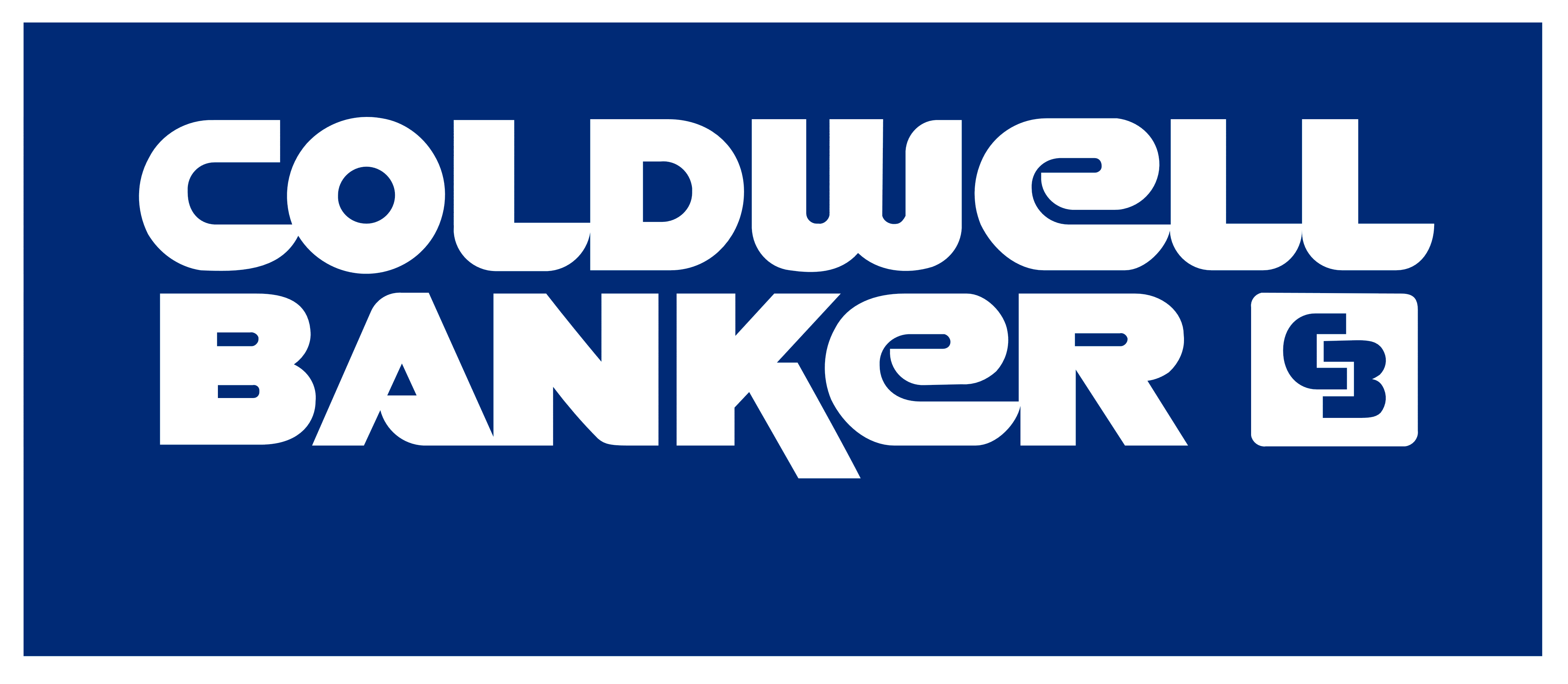 A large logo of Coldwell Banker is shown in the image